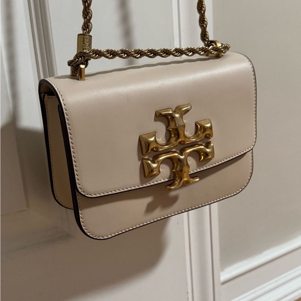 Tory Burch Eleanor Small Convertible Shoulder Bag beige